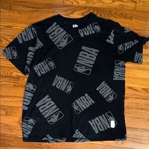 NBA Black and Gray Logo Men's Tee